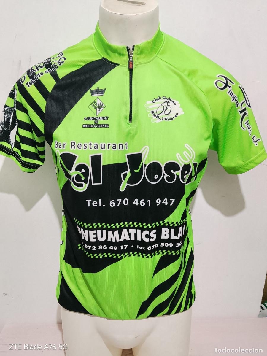 Coleccionismo deportivo: Riells i Viabrea Catalunya mountain cycling ciclismo ciclista maillot L 56cts