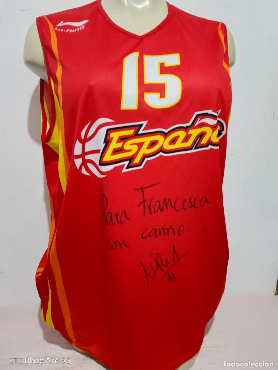 Coleccionismo deportivo: Espa&ntilde;a Spain basketball woman match worn Player camiseta shirt national team seleccion 61x81ctds