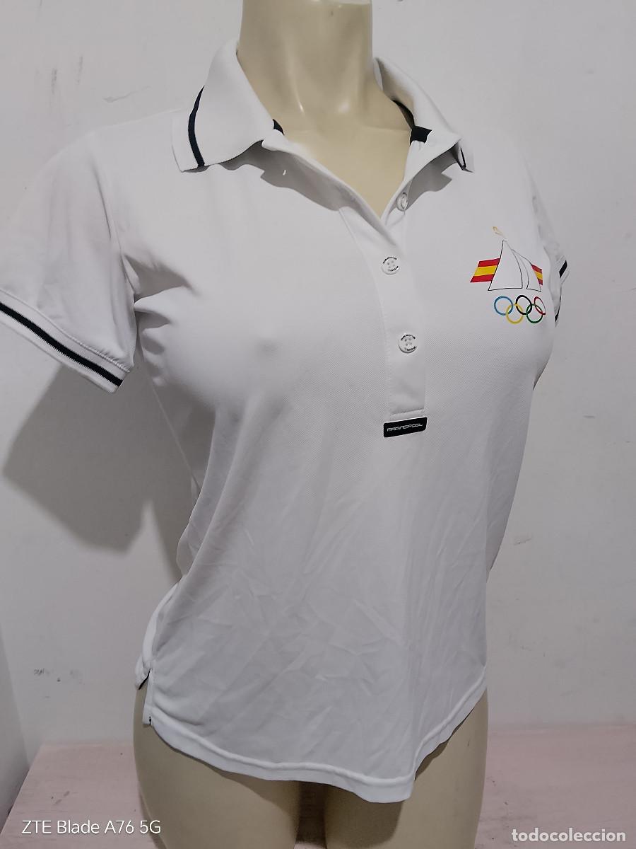 Coleccionismo deportivo: Espa&ntilde;a regata Vela polo Spain girl woman watersports camiseta shirt Regatta s-M 47cts