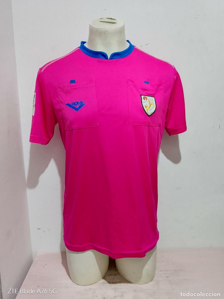 Coleccionismo deportivo: Arbitro Catalunya federacion camiseta futbol football shirt M 61cts