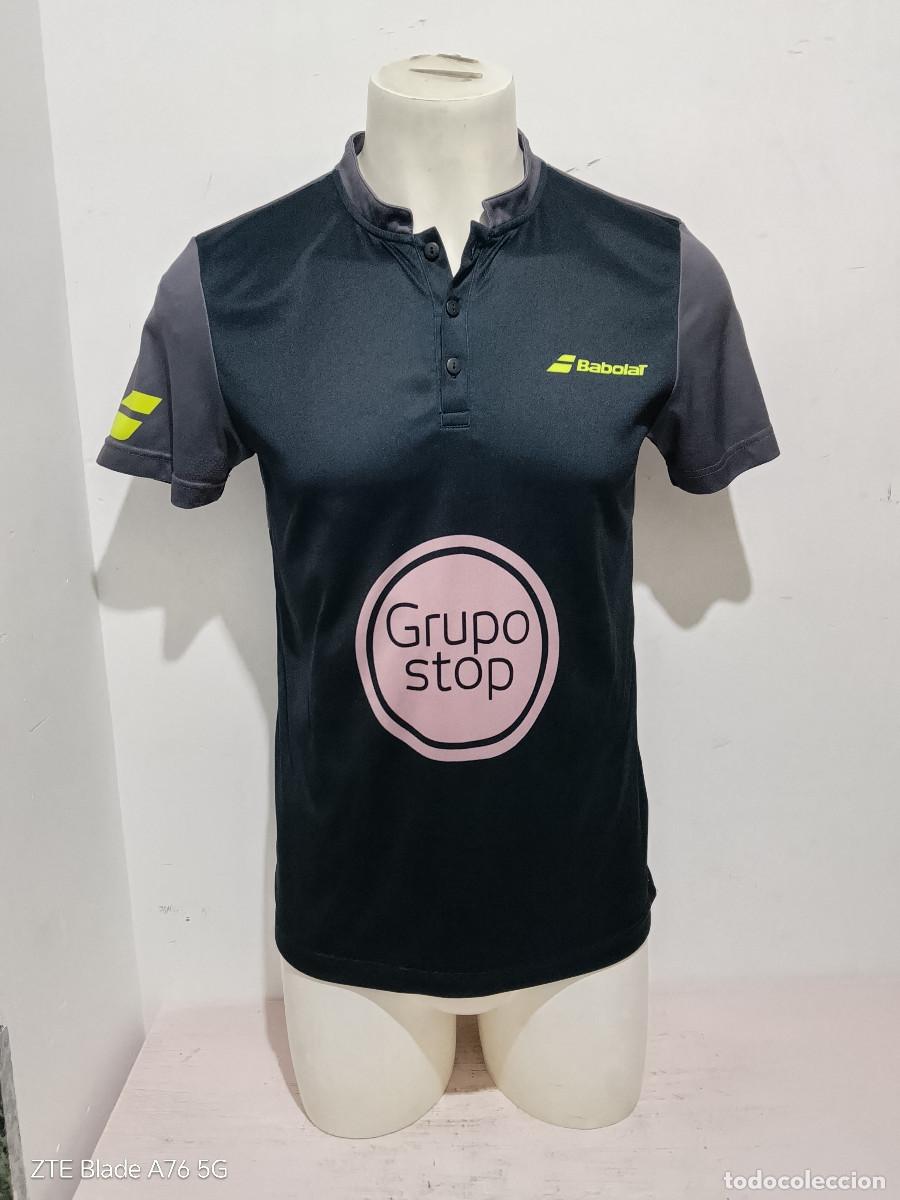 Coleccionismo deportivo: Juan Lebr&oacute;n Chincoa Padel match worn camiseta shirt tennis L 52cts player used