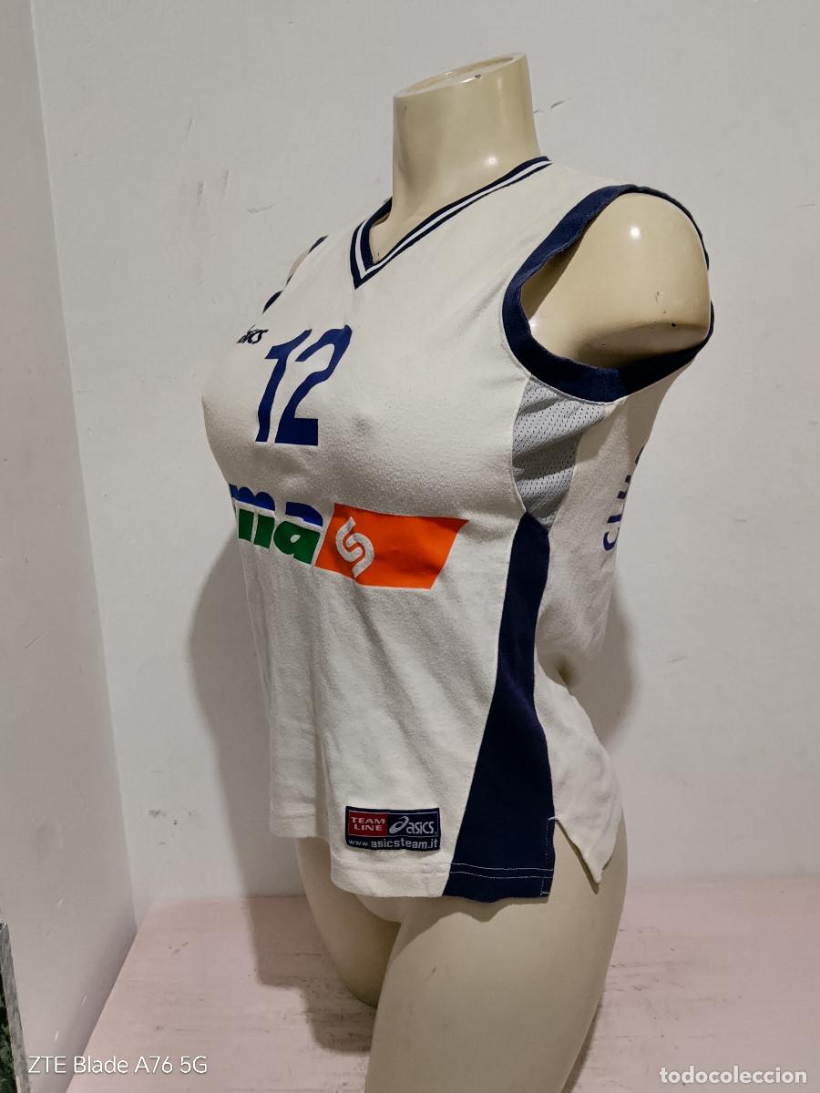 Coleccionismo deportivo: Voleibol Sant Cugat Barcelona chica mujer girl woman femme shirt camiseta L 50cts