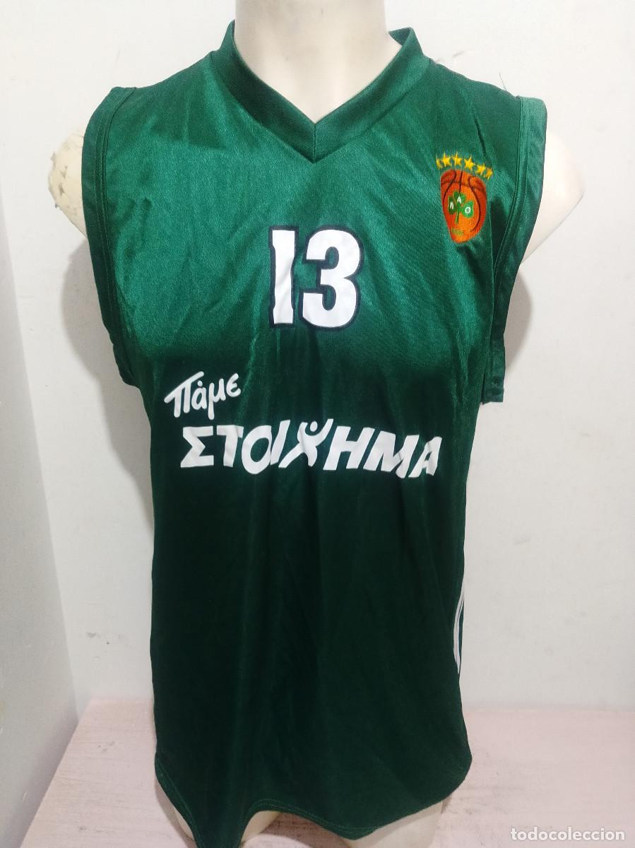 Coleccionismo deportivo: Diamantidis Panathinaikos basket camiseta shirt hellas greece M 57cts