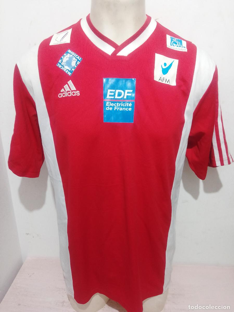 Coleccionismo deportivo: Foot-fauteuil Handisport camiseta france L 61cts shirt