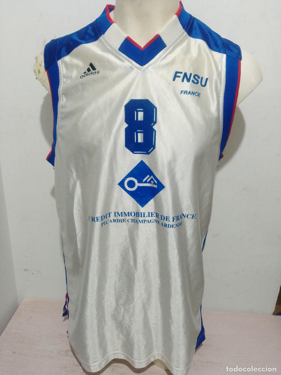 Coleccionismo deportivo: F&eacute;d&eacute;ration Nationale du Sport Universitaire france basket basketball shirt maillot xl 59x86cts