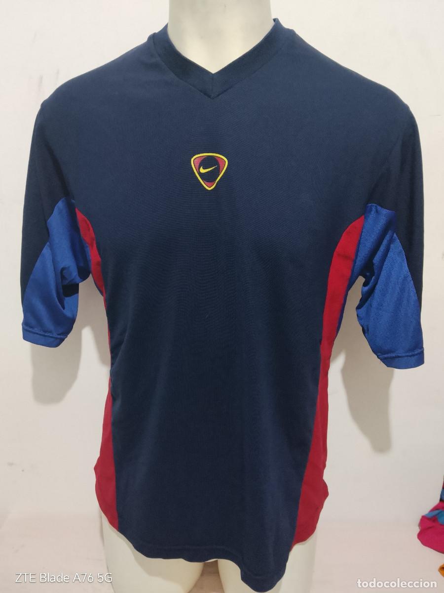 Coleccionismo deportivo: FC Barcelona 2001 camiseta futbol entreno training shirt M 57cts