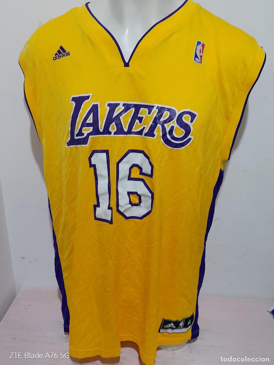 Coleccionismo deportivo: Pau gasol Lakers NBA camiseta basket basquet shirt basketball xl 64cts