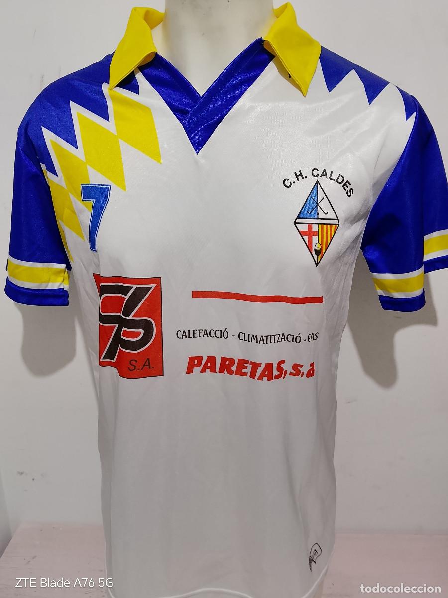 Coleccionismo deportivo: Club Hoquei Caldes de Montbui catalunya hockey roller patines L 53cts camiseta