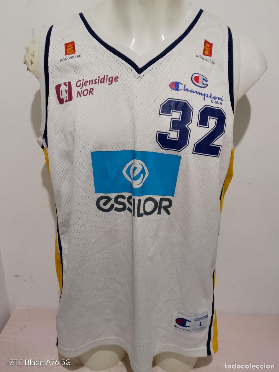Coleccionismo deportivo: Kongsberg Gjensidige NOR norway norgge camiseta shirt trikot basket basketball L 62