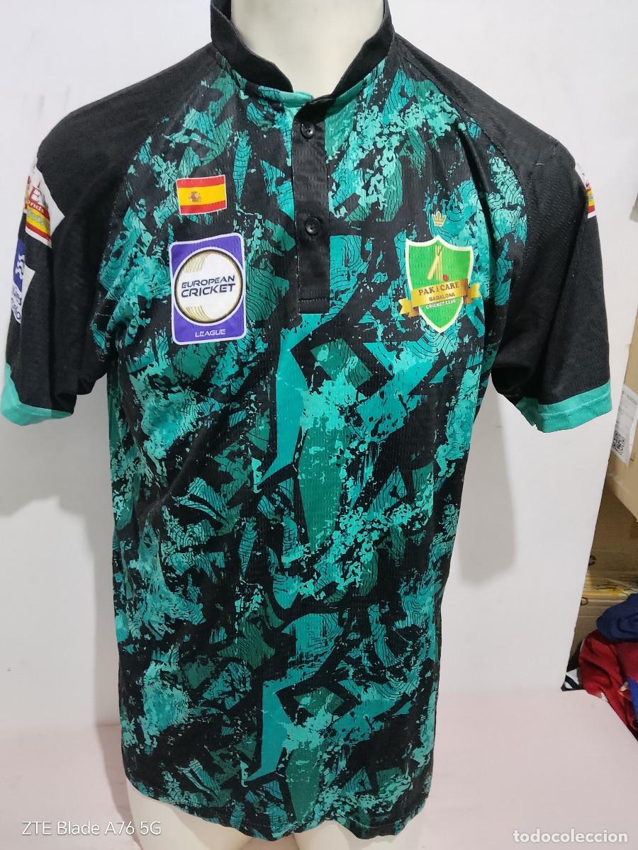 Coleccionismo deportivo: Pak I Care Badalona Cricket Club champion cricket league shirt camiseta L 58cts