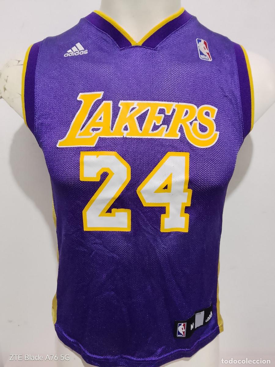Coleccionismo deportivo: Kobe Bryant NBA Lakers basketball shirt camiseta basquet 48x65cts age 10-12
