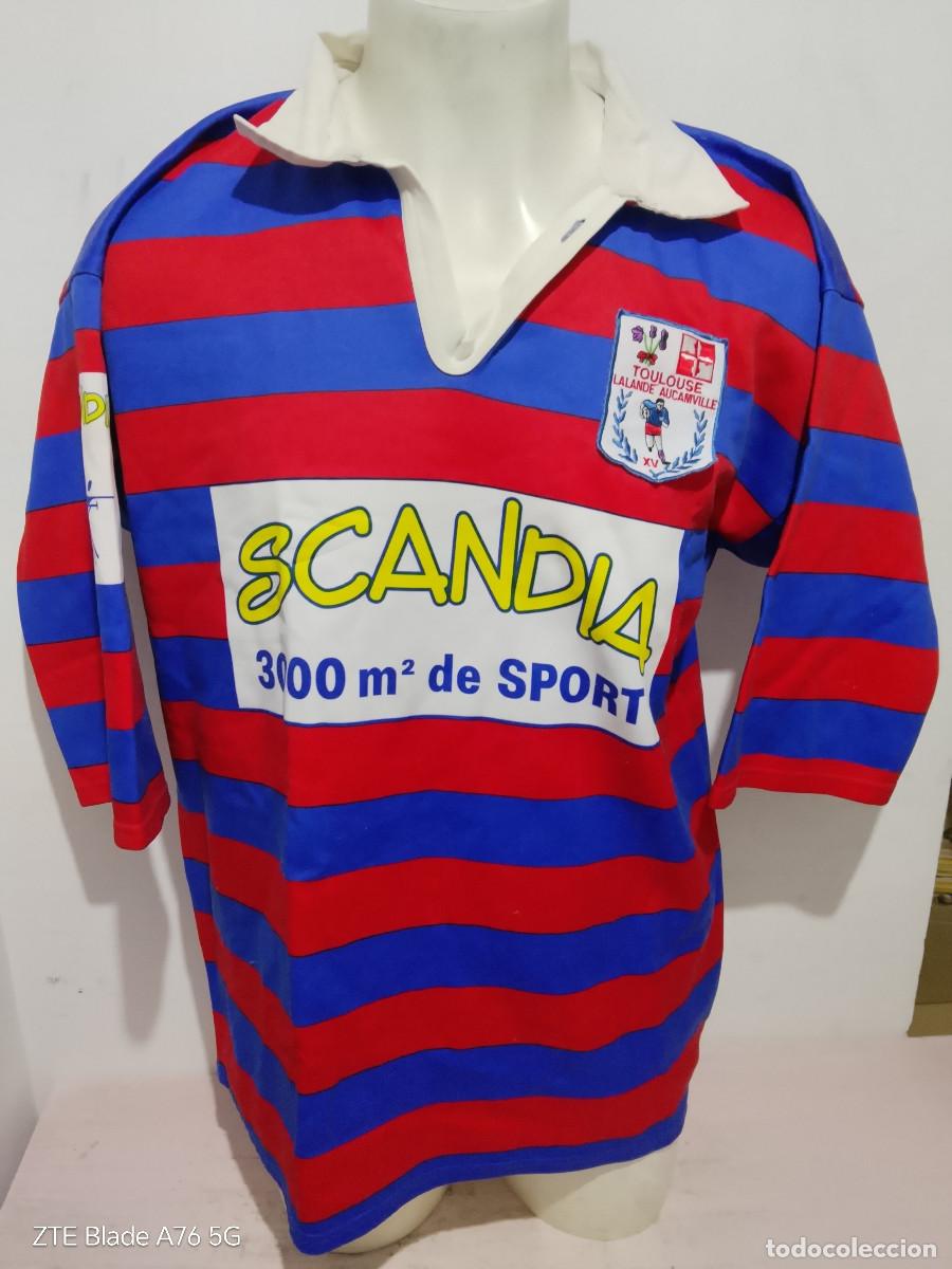Coleccionismo deportivo: Toulouse Lalande Aucamville XV Rugby France jersey shirt camiseta xxl 63cts