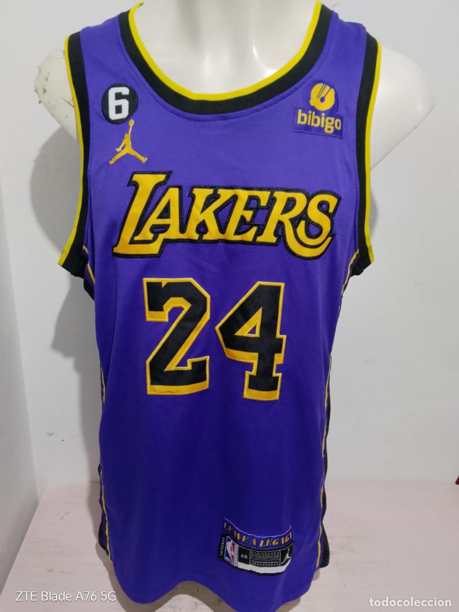 Coleccionismo deportivo: Kobe Bryant NBA Lakers basketball shirt camiseta basquet 55x85cts L