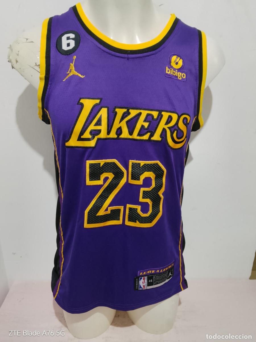 Coleccionismo deportivo: Lebron James NBA Lakers basketball basket shirt camiseta basquet 55x76cts M