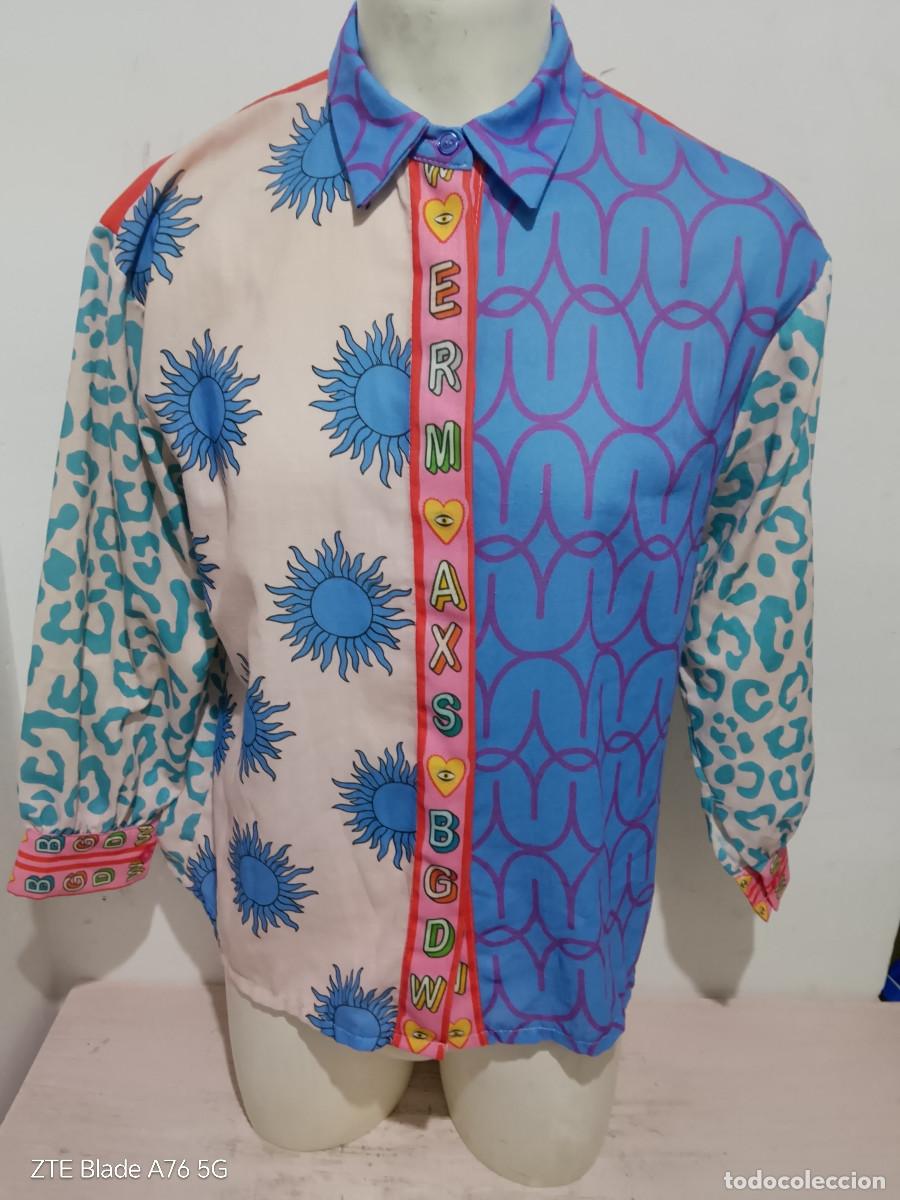 Coleccionismo deportivo: Kiwi Saint-Tropez camisa floral abstracta artist shirt amazing 57x83cts xl