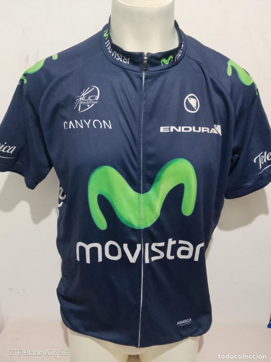 Coleccionismo deportivo: Movistar ciclismo ciclista maillot xxxl 58cts