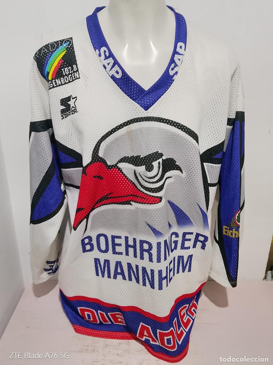 Coleccionismo deportivo: Ice Hockey Die Adler Manheim Germany Signed deutschland camiseta jersey Hielo xxl 75cts