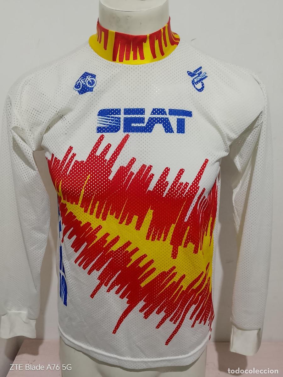 Coleccionismo deportivo: Espa&ntilde;a Spain 1992 Olimpic Games cycling ciclismo ciclista maillot M 52cts