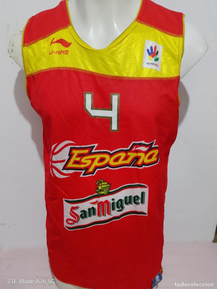 Coleccionismo deportivo: Pau gasol Espa&ntilde;a basket basketball seleccion camiseta shirt basquet L 57x80cts