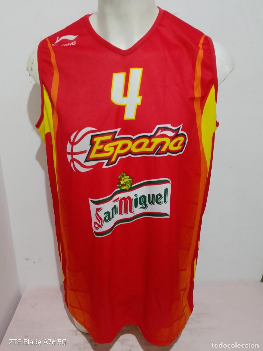 Coleccionismo deportivo: Pau gasol Espa&ntilde;a basket basketball seleccion camiseta shirt basquet L 60x85cts