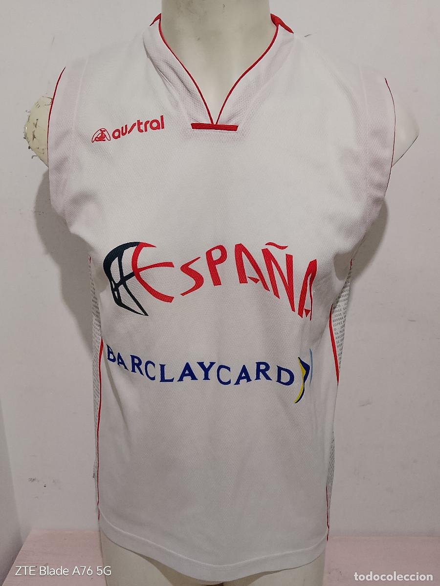 Coleccionismo deportivo: Espa&ntilde;a Spain basketball camiseta shirt national team seleccion M 57cts