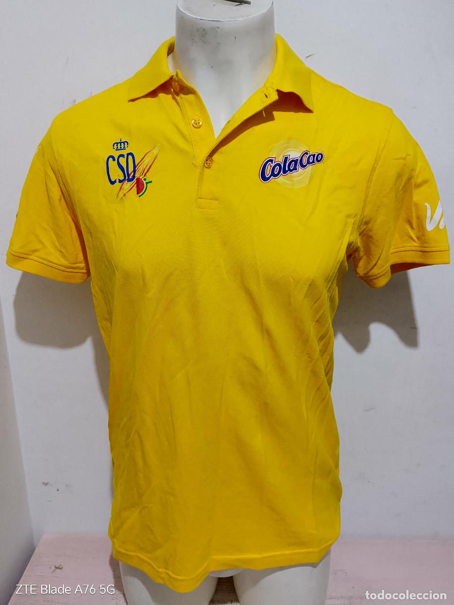 Coleccionismo deportivo: Espa&ntilde;a Spain Consejo Superior de Deportes tenis Atletismo Olimpico polo camiseta M 55cts