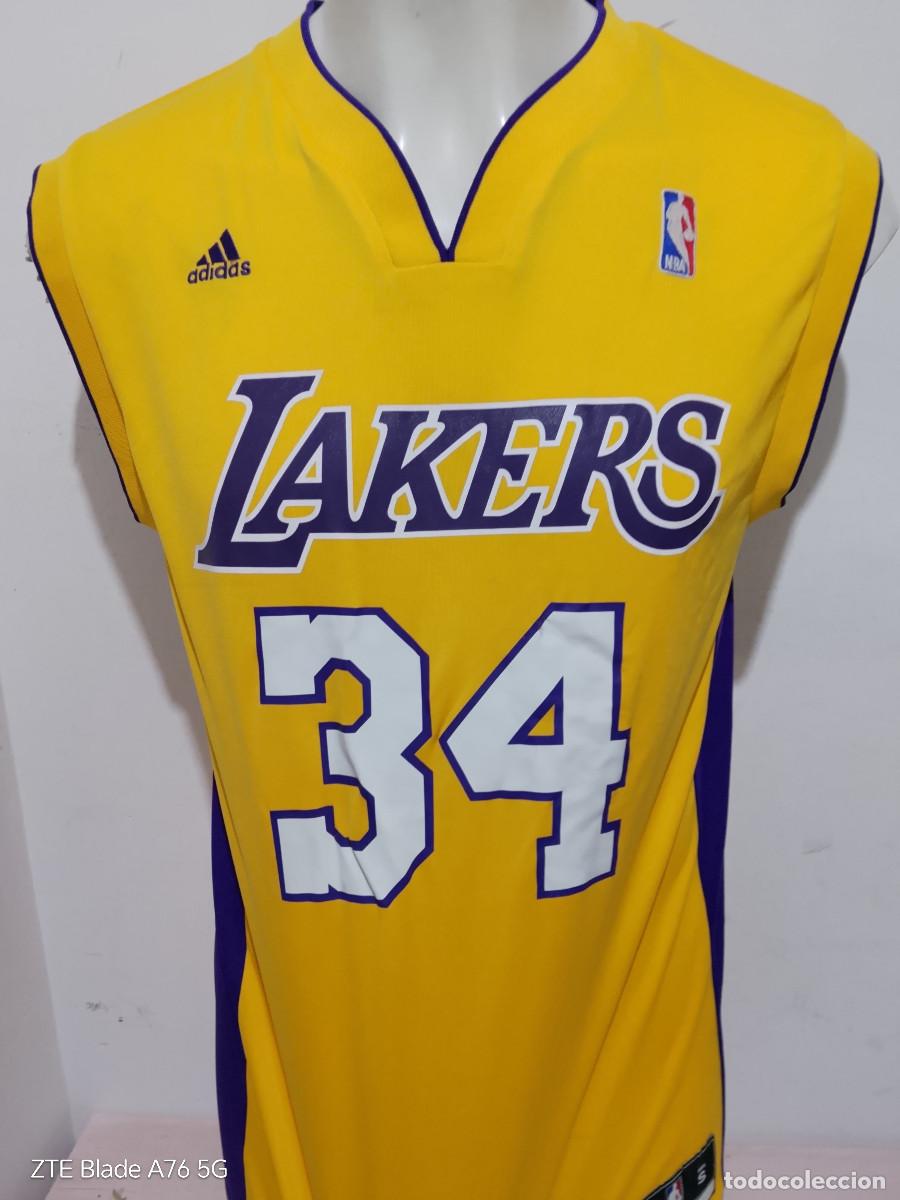 Coleccionismo deportivo: Los Angeles Lakers de Shaquille O'Neal basketball basket basquet shirt camiseta S 53x78cts