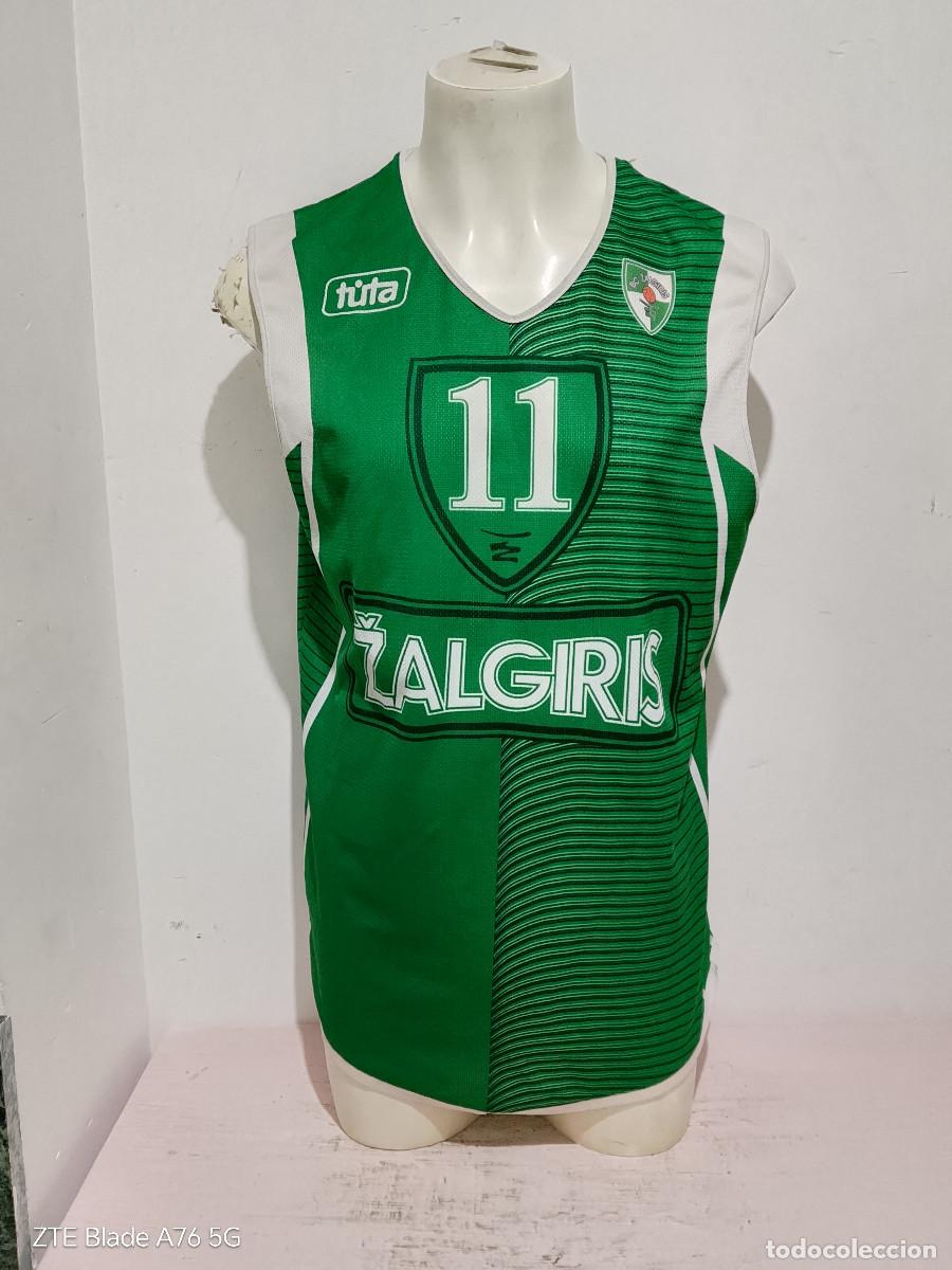 Coleccionismo deportivo: BC Žalgiris Kaunas Sabonis Lithuania basket basketball shirt camiseta L 58x80cts