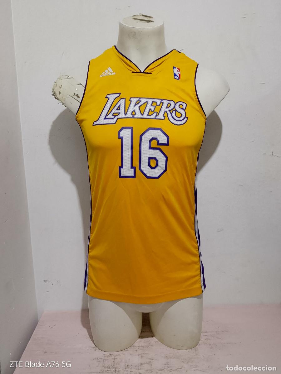 Coleccionismo deportivo: Pau gasol Lakers NBA camiseta basket basquet shirt basketball xs 46x72cts