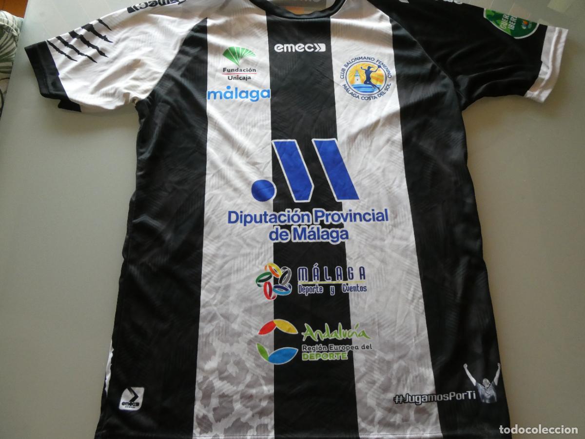Coleccionismo deportivo: CAMISETA DE BALONMANO. CLUB FEMENINO M&Aacute;LAGA NORTE COSTA DEL SOL FRENTE PANTERA. 140GR