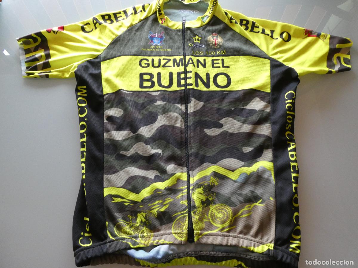 Coleccionismo deportivo: MAILLOT DEPORTIVO MILITAR. CICLISMO MONTA&Ntilde;A MTB CARRERA XIV GUZMAN EL BUENO C&Oacute;RDOBA TALLA M. 130GR