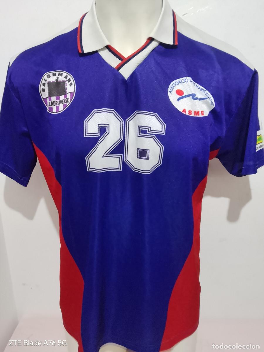 Coleccionismo deportivo: Balonmano Sant Adria de Besos camiseta handbol shirt catalunya Balonmano L 56cts