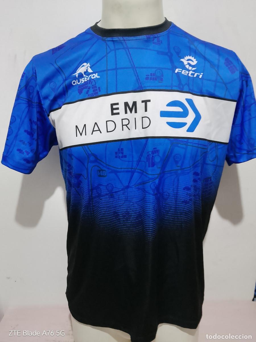 Coleccionismo deportivo: EMT Madrid atletismo camiseta tecnica running shirt L 56cts