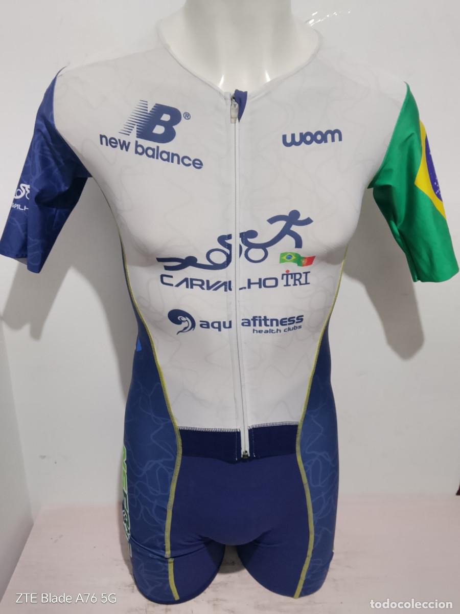 Coleccionismo deportivo: Brasil Triathlon Portugal mono Traje cycling jersey ciclismo ciclista natacion maillot M 43x87cts M