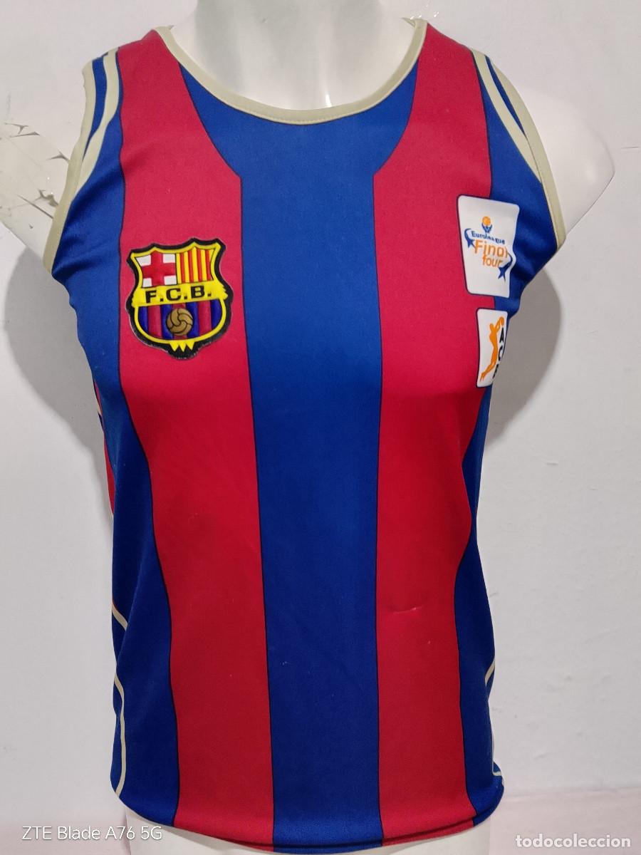 Coleccionismo deportivo: Euroliga camiseta (tara descosido) basquet fc barcelona xs 48cts