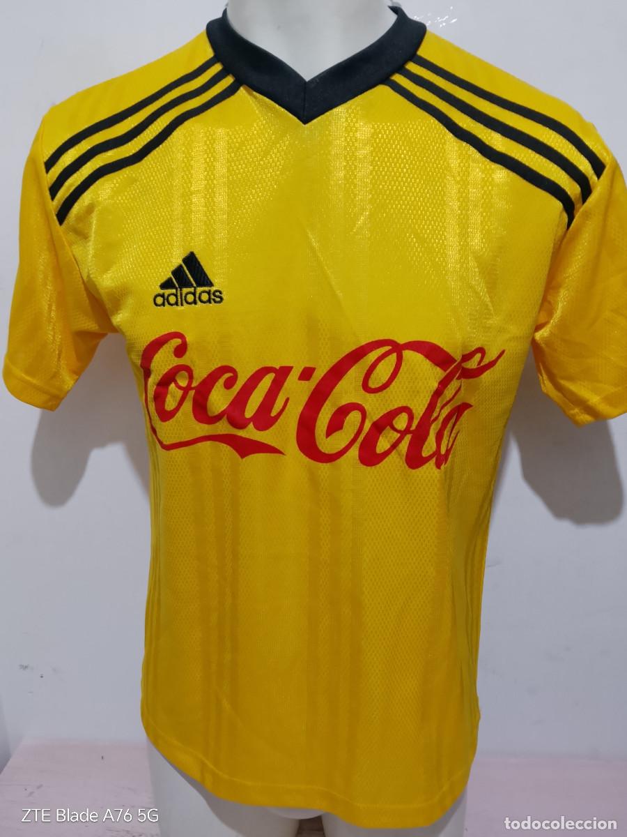Coleccionismo deportivo: Coca Cola 1995 adidas vintage camiseta deporte m 56cts