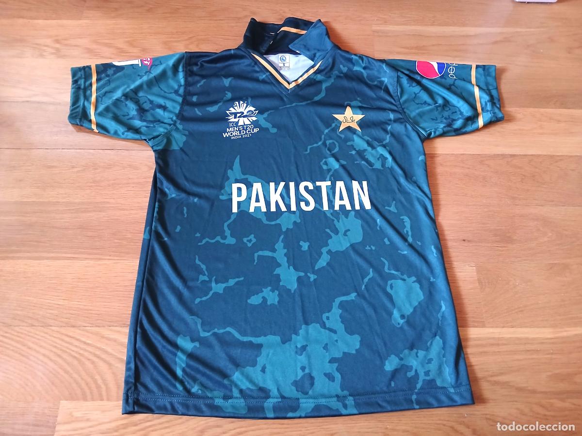 Sports collectibles: Camiseta deporte. Cricket cr&iacute;quet Pakistan 2021, talla S