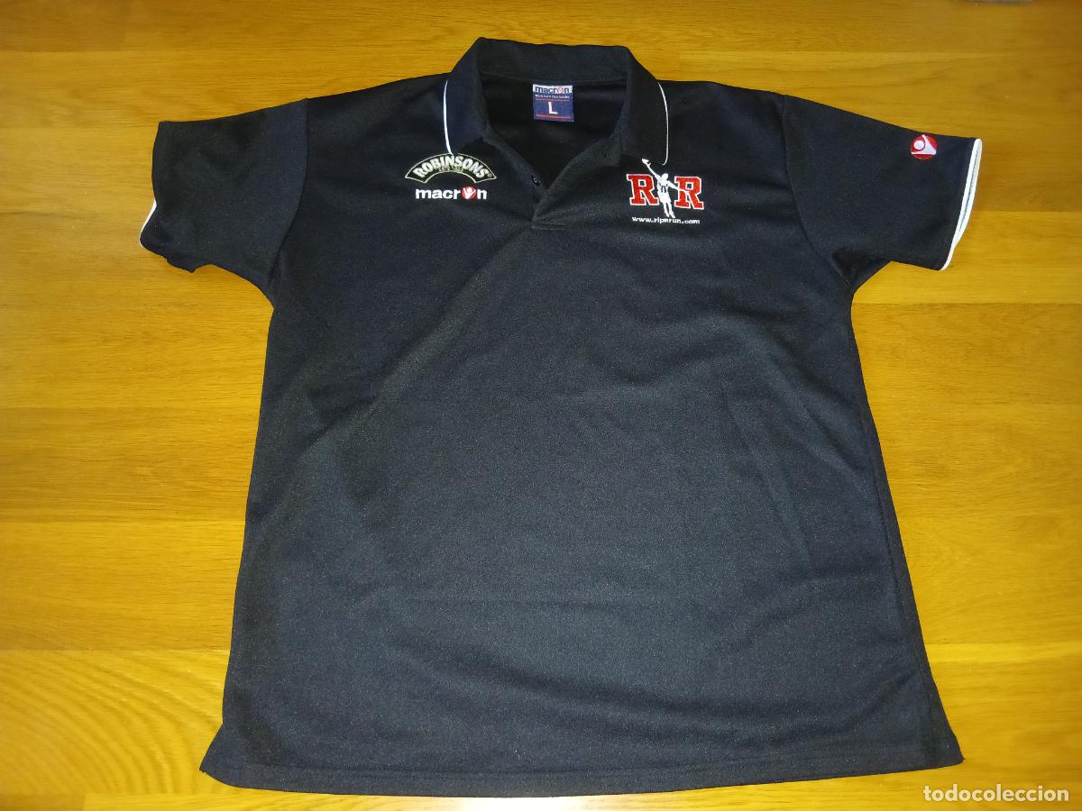 Sports collectibles: Camiseta baloncesto. Campamento Rip and Run, talla L, publicidad Macron