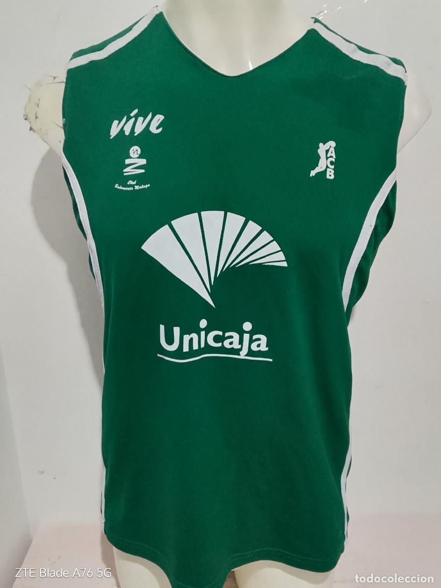 Collectionnisme sportif: Unicaja Malaga match worn basketball basquet shirt camiseta basket 55x77cts