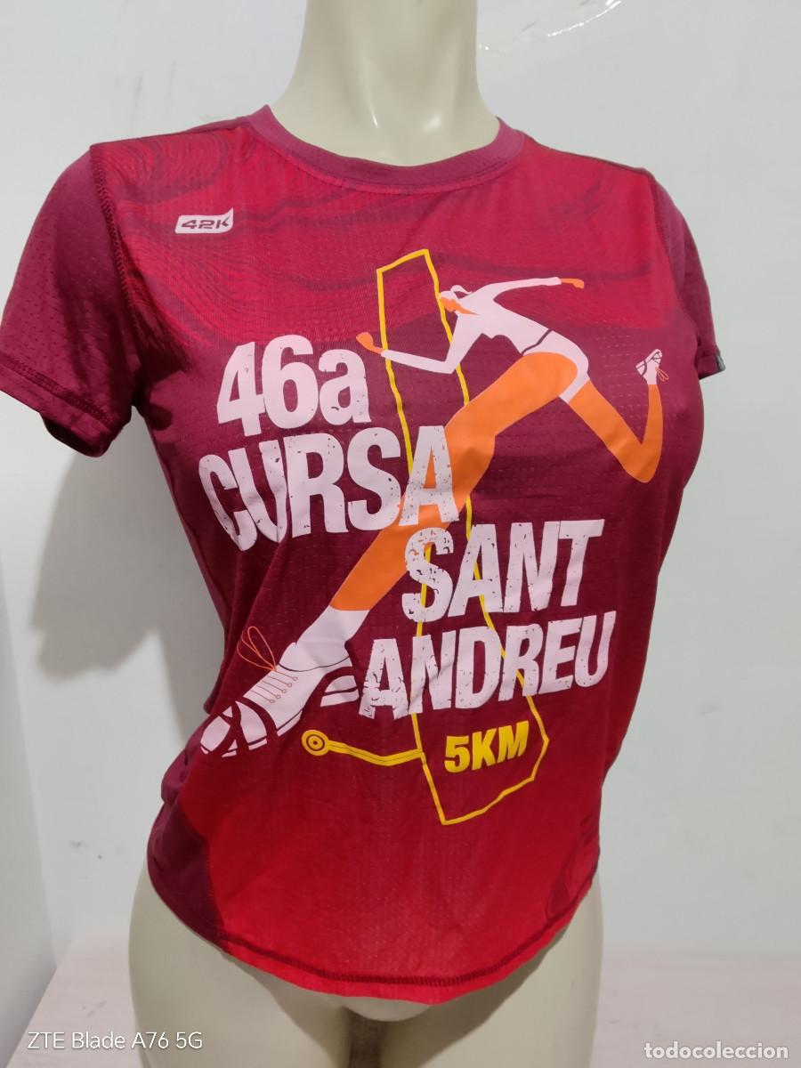 Sammelleidenschaft Sport: Running Sant andreu barcelona marathon run shirt camiseta chica mujer girl woman M 48cts