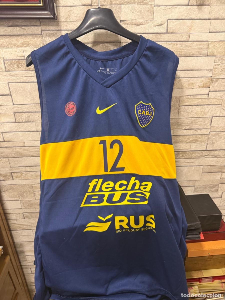 Collectionnisme sportif: Antigua camiseta de la liga de baloncesto Argentina boca juniors