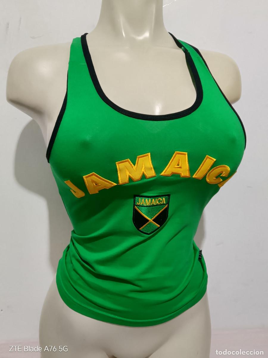 Coleccionismo deportivo: Punk Women Jamaica rasta camiseta shirt Reggae girl chica mujer Sexy xs 35x50cts