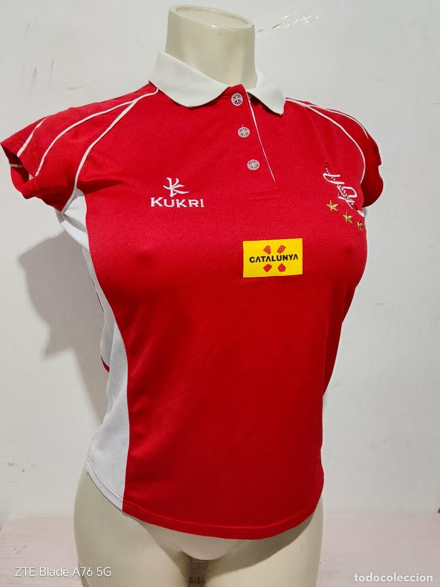 Coleccionismo deportivo: CD Terrassa Hockey Field Hierba Nuria Sabates match worn shirt girl woman s 46cts