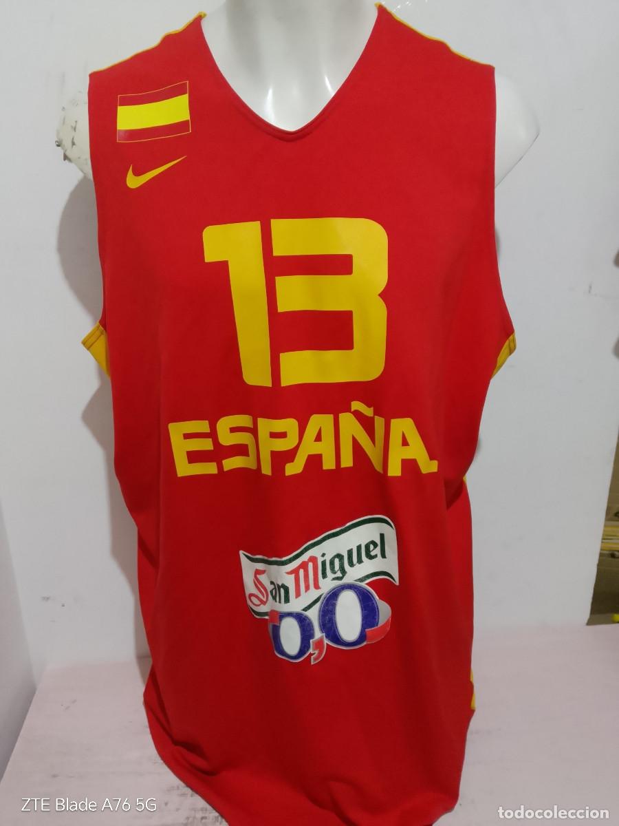 Coleccionismo deportivo: Marc Garcia Espa&ntilde;a seleccion basket basquet Spain match worn Notable player Ourense Manresa xxl