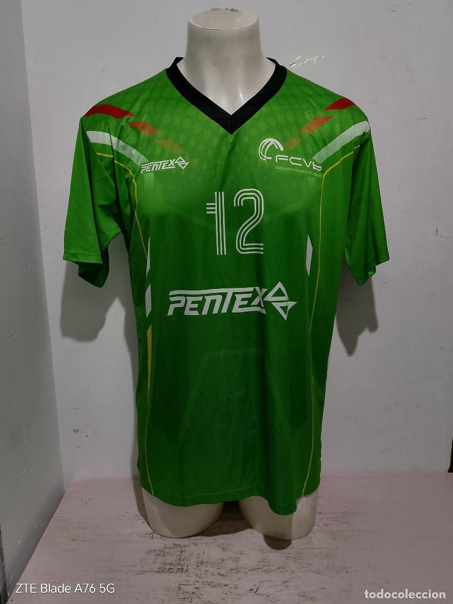Coleccionismo deportivo: Federaci&oacute; Catalana de Voleibol camiseta volleyball shirt L 62cts seleccion catalunya