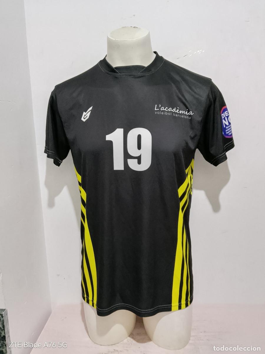 Coleccionismo deportivo: L'acad&egrave;mia Voleibol Barcelona camiseta volleyball shirt s 53cts