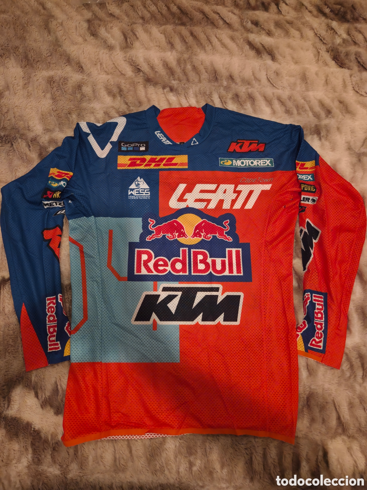 Coleccionismo deportivo: Maillot enduro original motocross del piloto jonny walker 22 ktm leatt