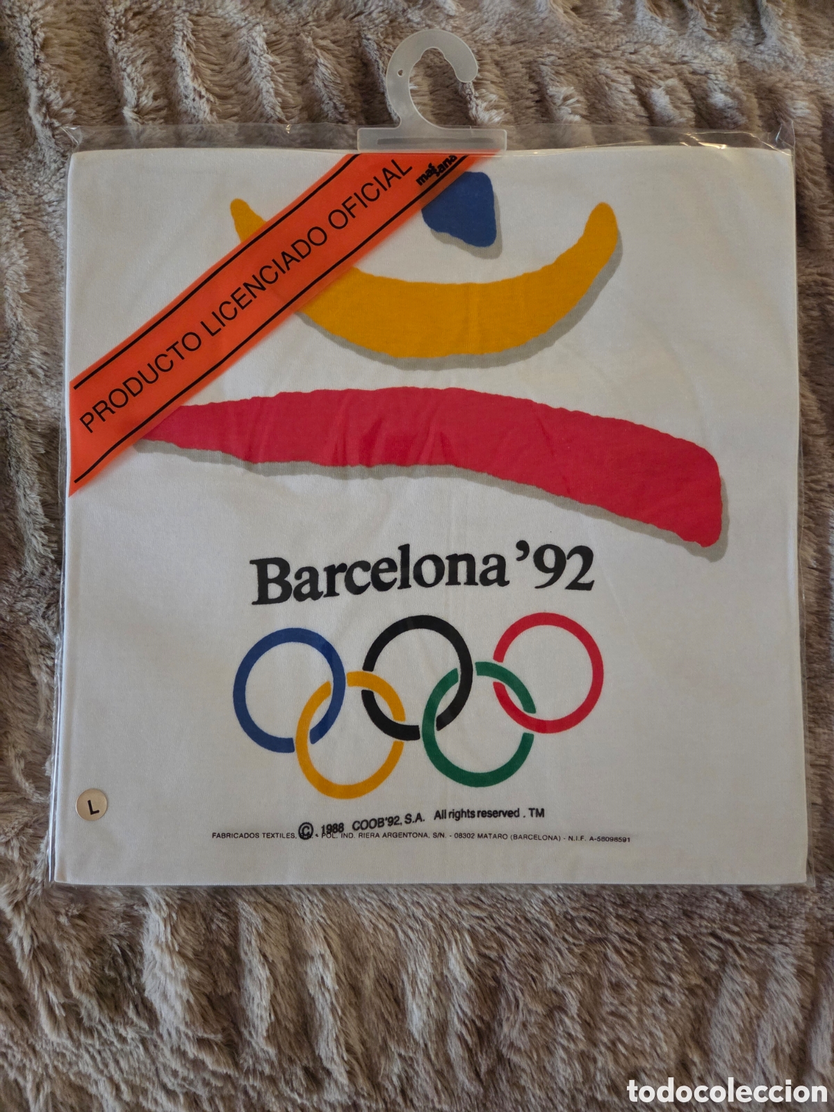 Coleccionismo deportivo: Camiseta talla L oficial massana bcn 92 olimpiadas
