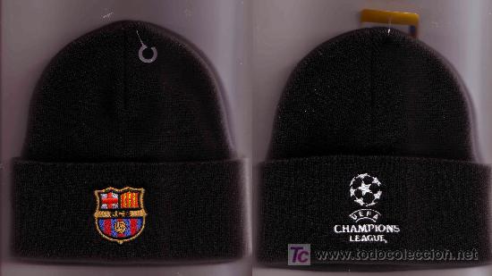 Sports collectibles: GORRO / CAP  del FUTBOL CLUB BARCELONA, CHAMPIONS LEAGUE con el Escudo Bordado BAR&Ccedil;A