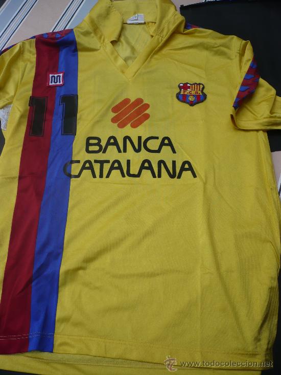 camiseta meyba amarilla barcelona